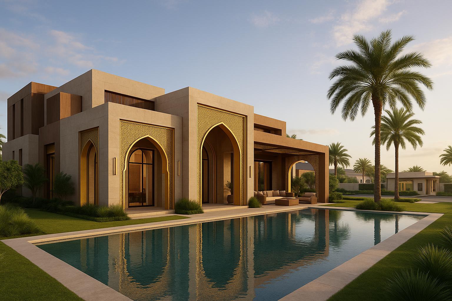 OBRA RESIDENCIAL DE LUXO – ESTILO ÁRABE CONTEMPORÂNEO