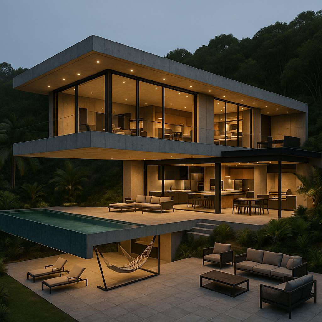 RESIDÊNCIA CONTEMPORÂNEA COM DESIGN MINIMALISTA