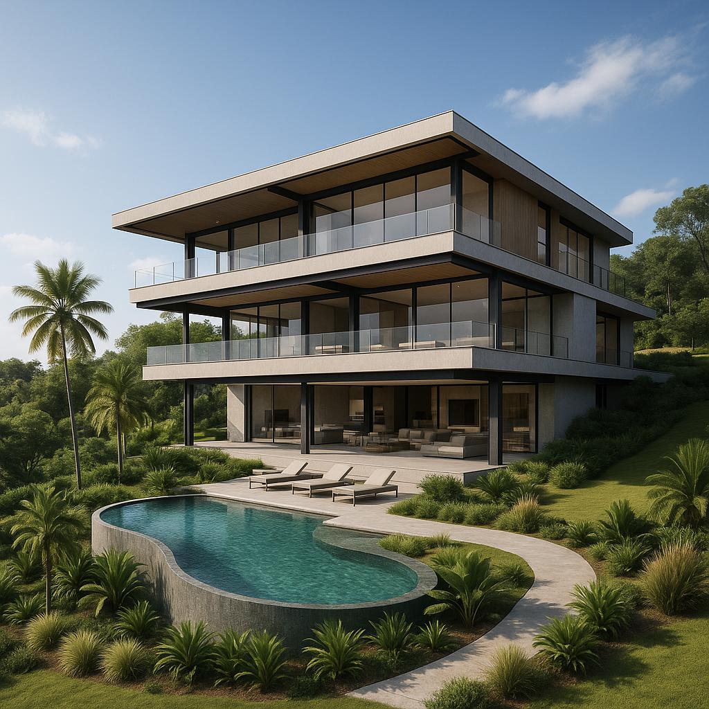 RESIDÊNCIA CONTEMPORÂNEA COM DESIGN MINIMALISTA