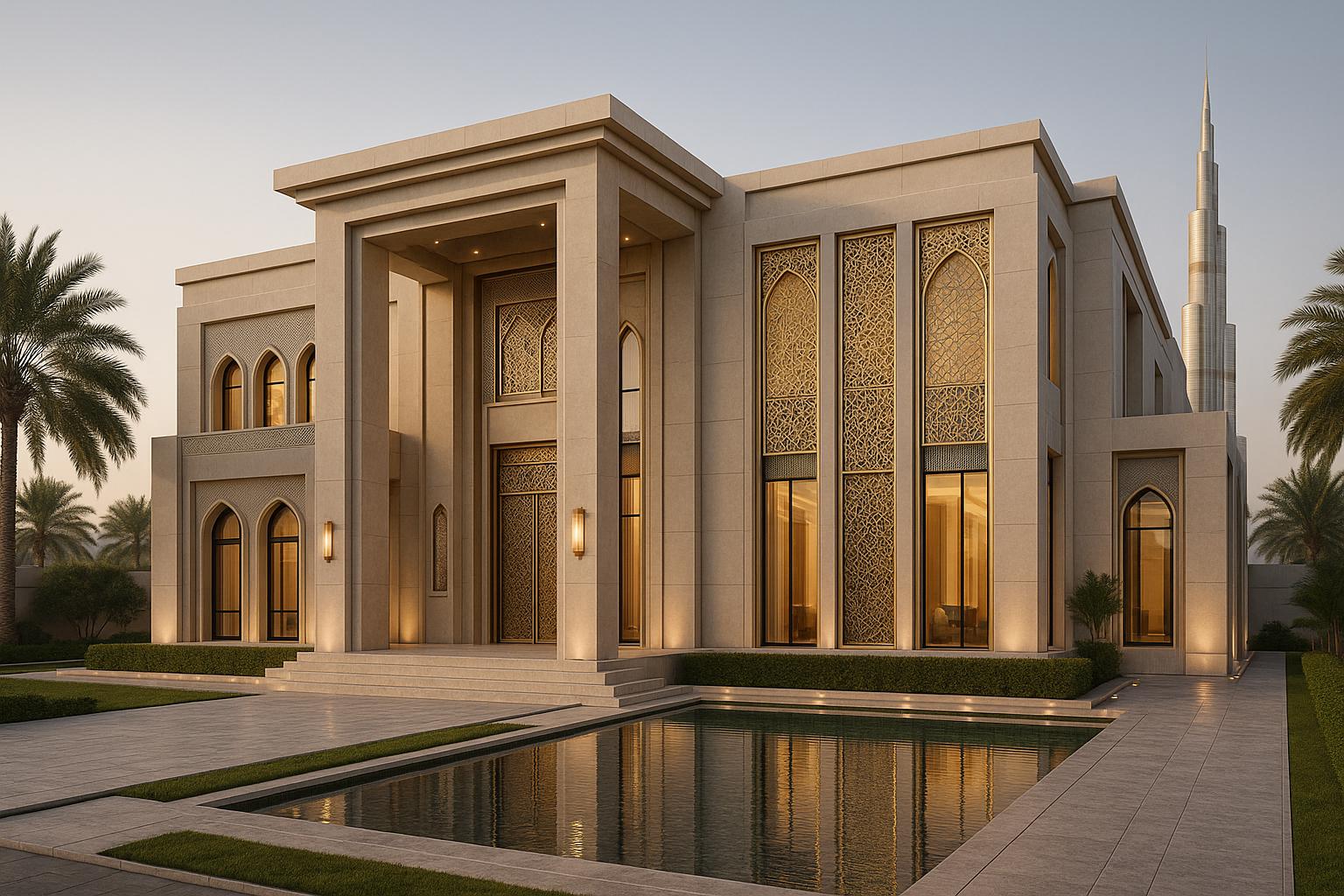OBRA RESIDENCIAL DE LUXO – ESTILO ÁRABE CONTEMPORÂNEO